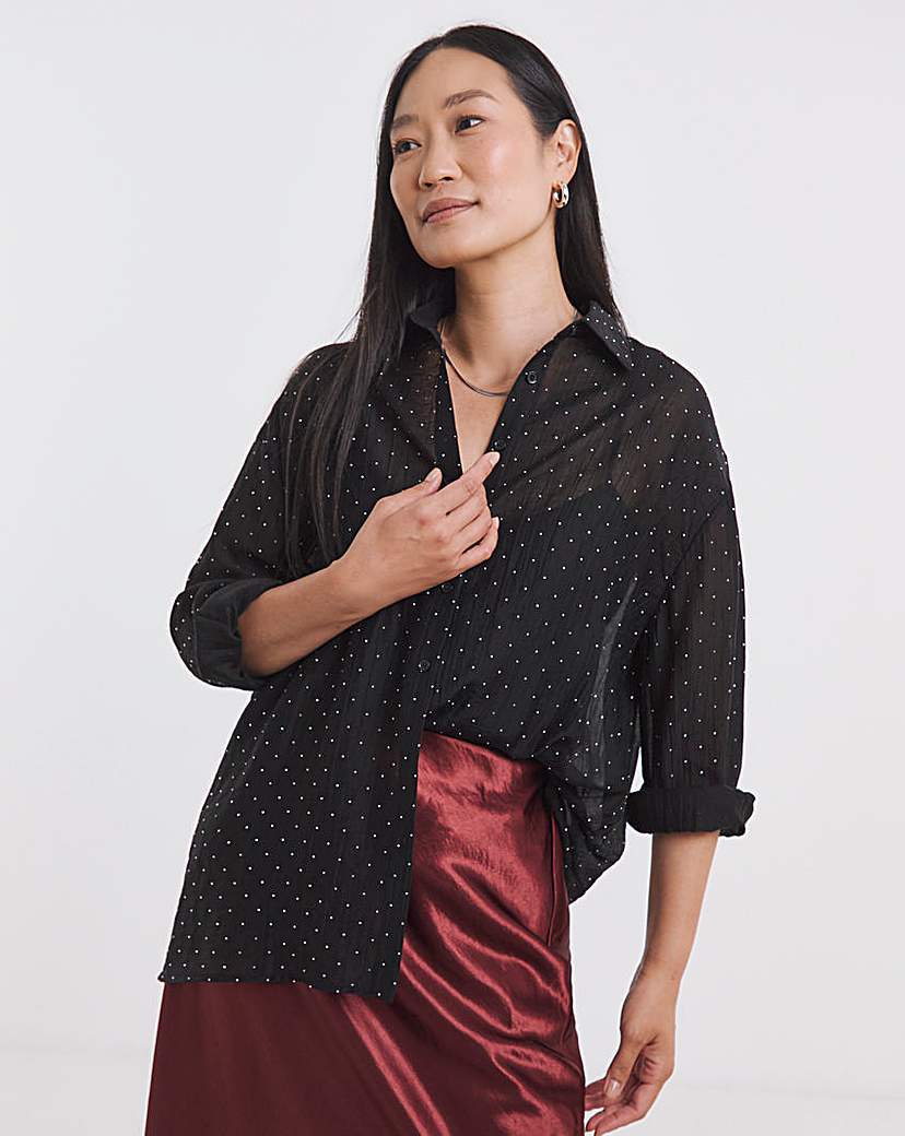 New In - Metallic Spot Shirt