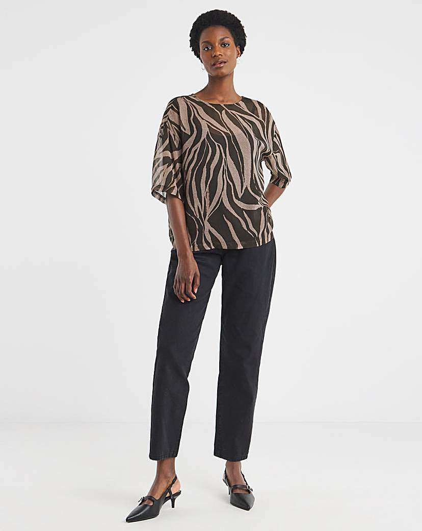 Chiffon Boxy Top