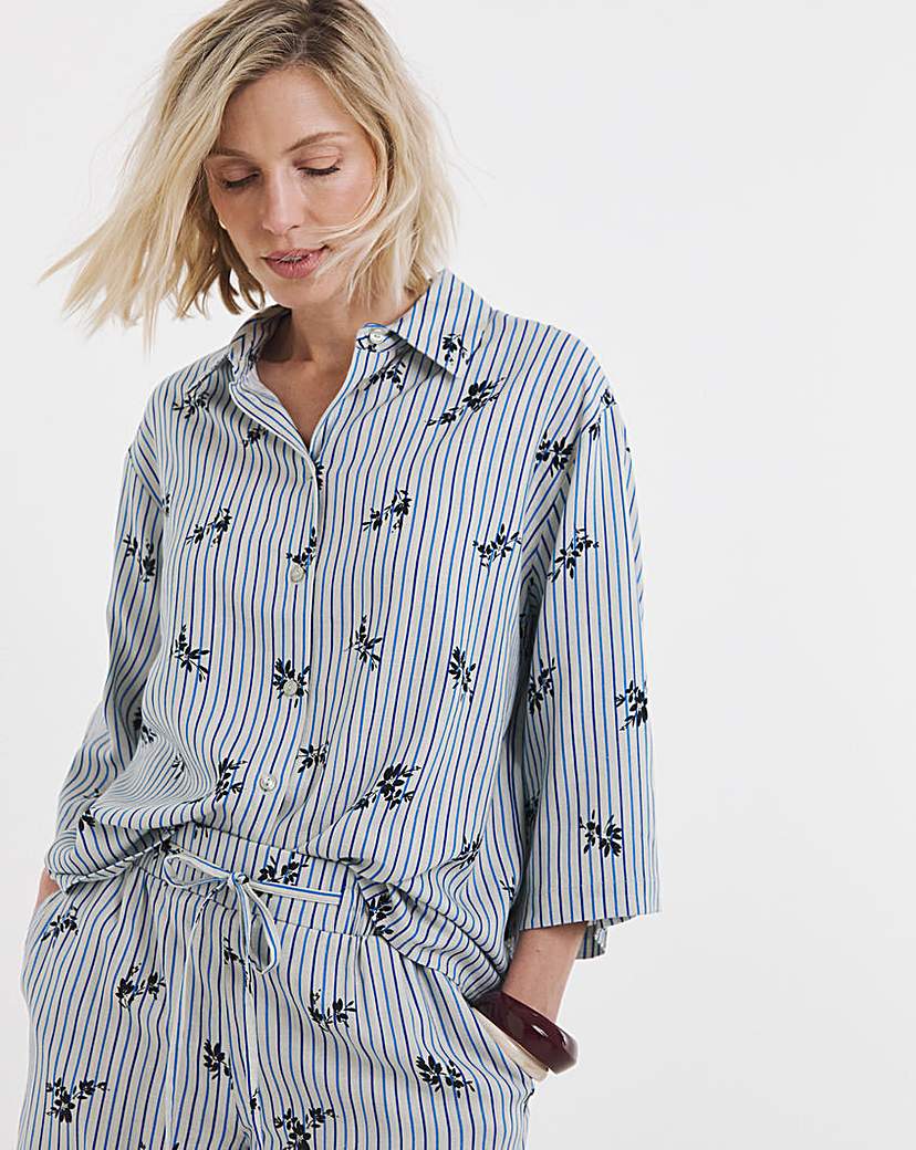 Linen Mix Half Sleeve Shirt