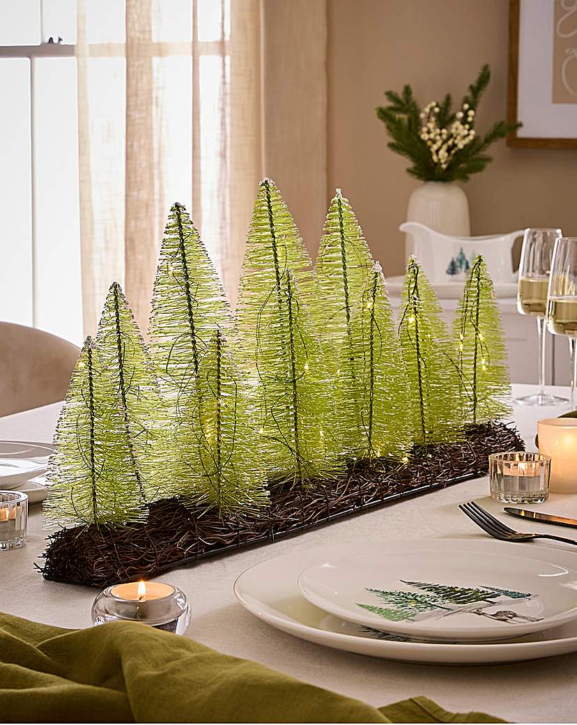 Lit Christmas Tree Centrepiece