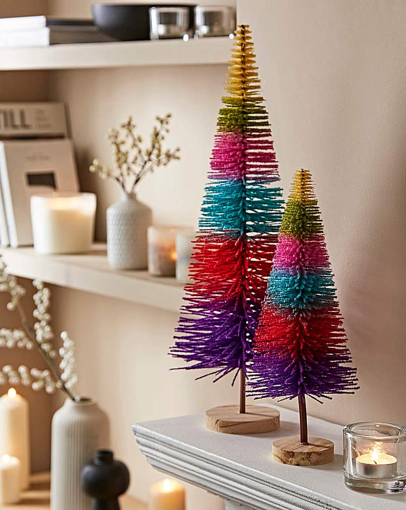 GGraham Set of 2 Rainbow Trees