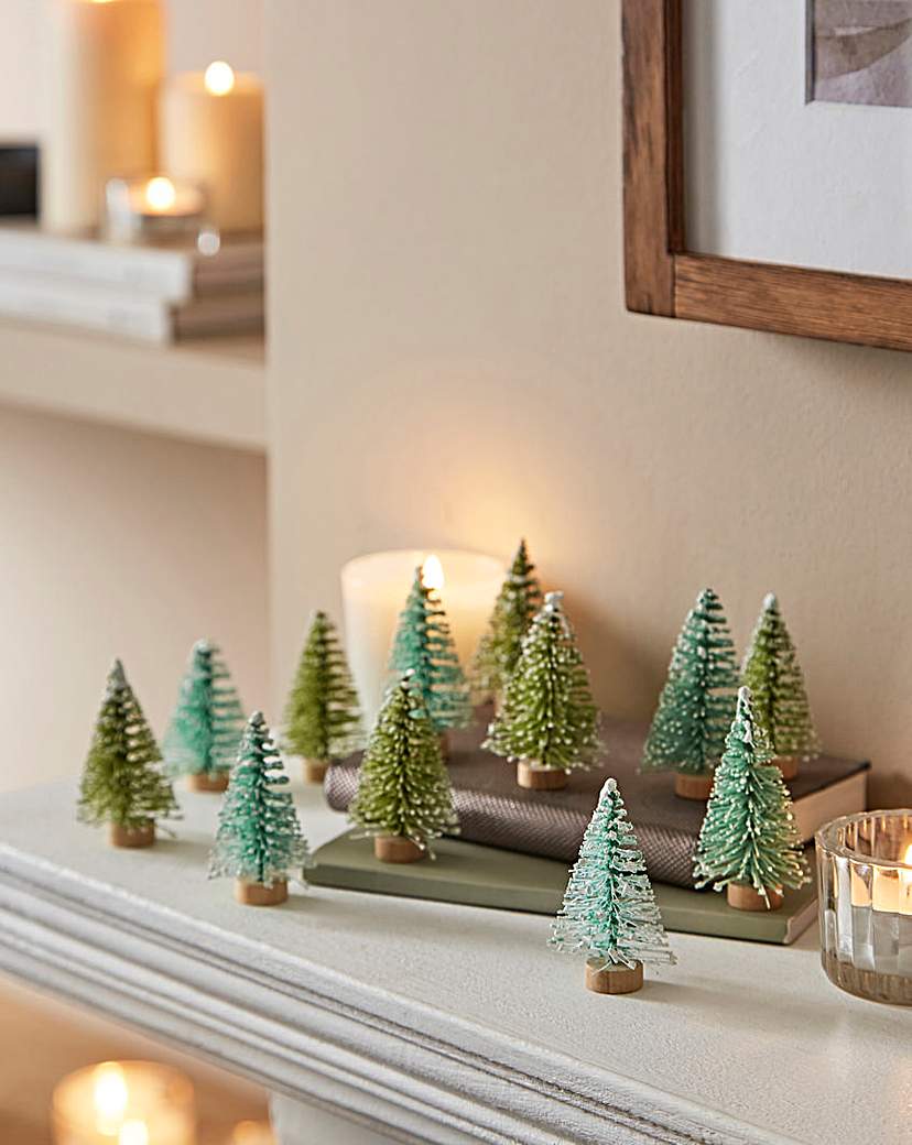 GGraham Mini Fir Trees - Set of 12