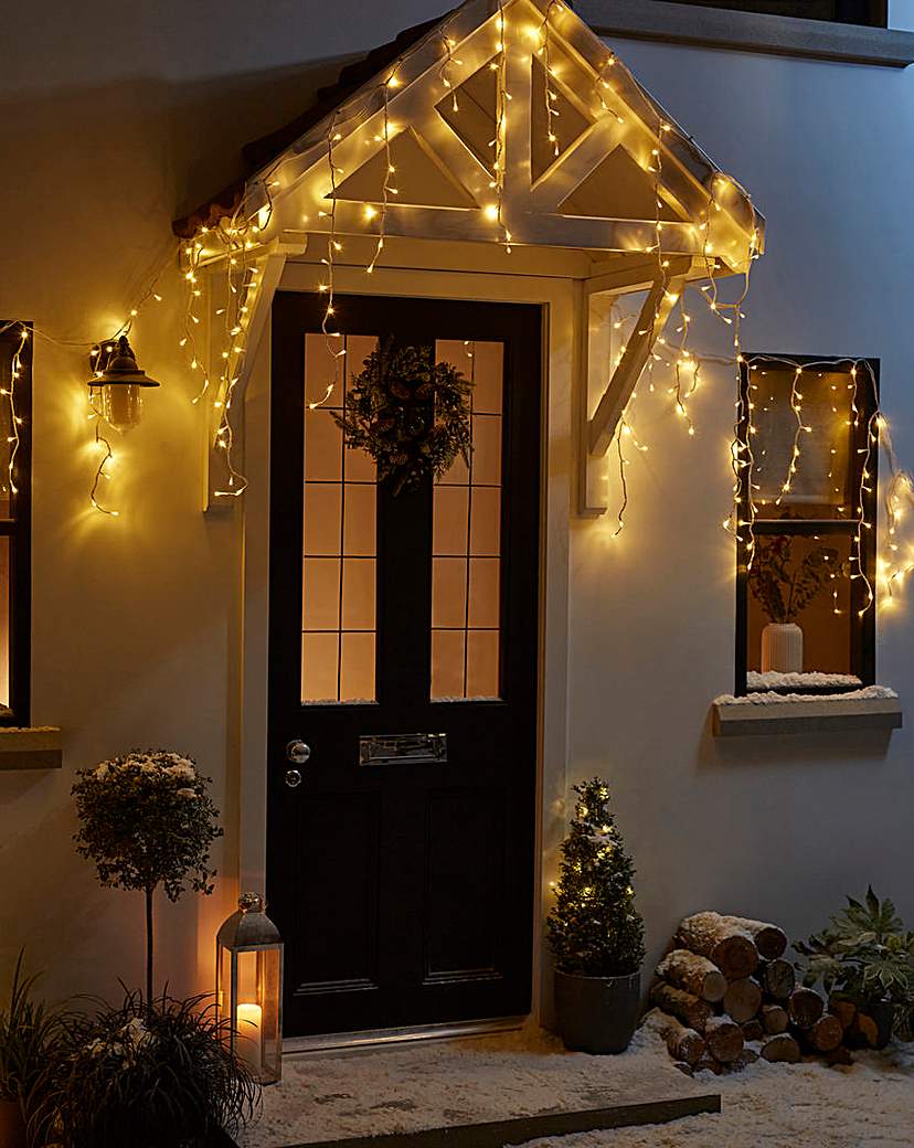 Multifunction Icicle Lights - White