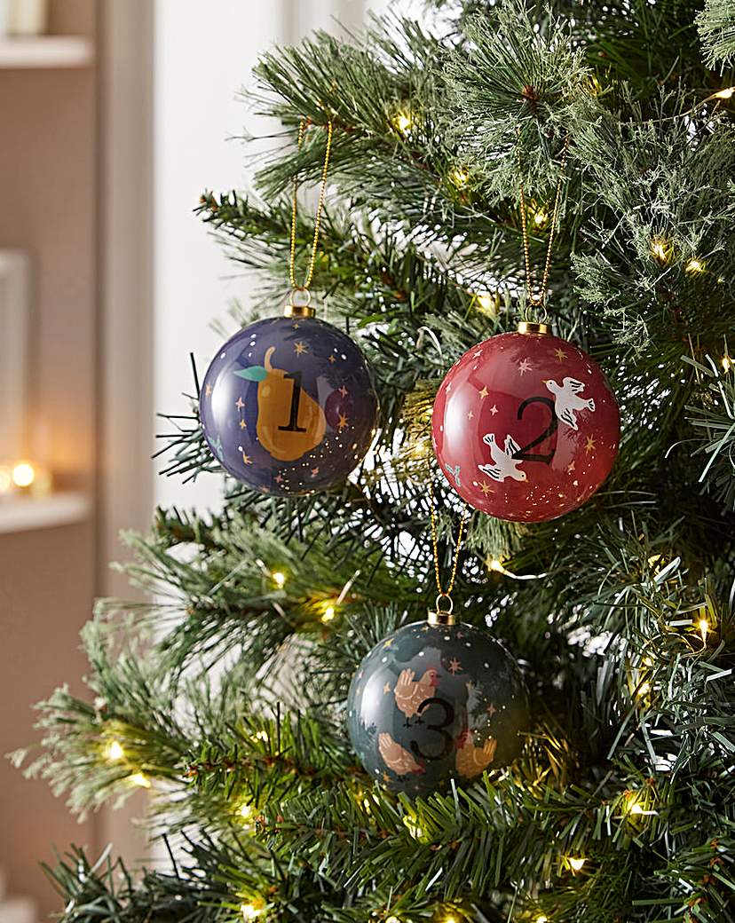 12 Days of Christmas Baubles - Set