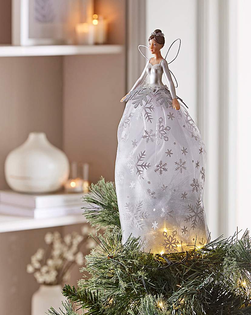 Gisela Graham White Fairy Tree Topper