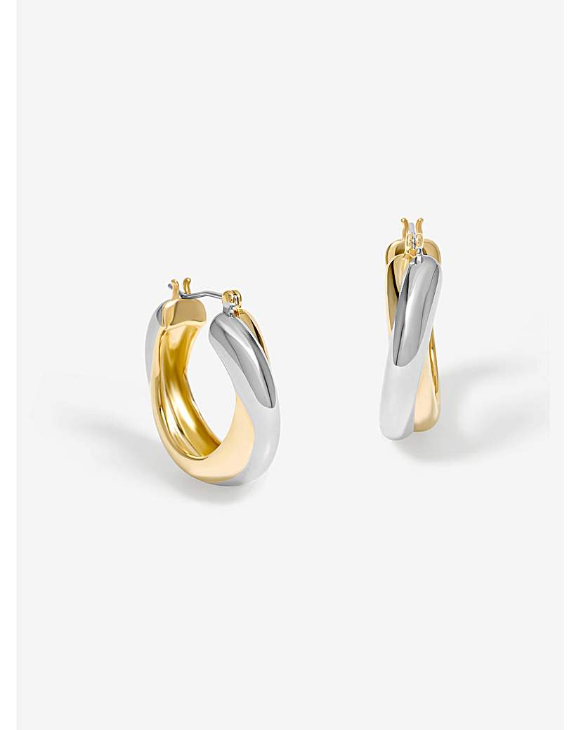 Jon Richard Two Tone Hoops