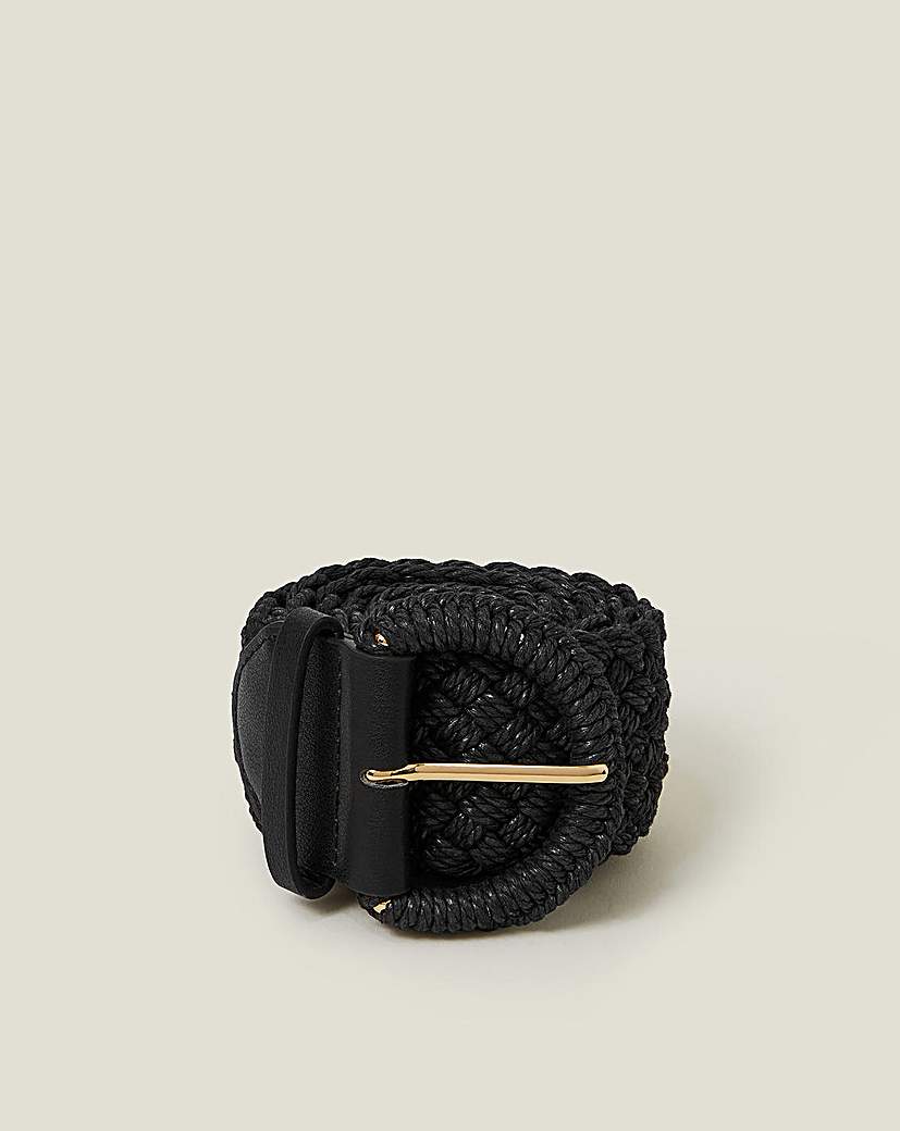 New In - Accessorize Woven Buckle Belt