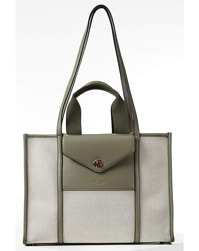 New In - Luella Grey Giselle Sage Laptop Tote