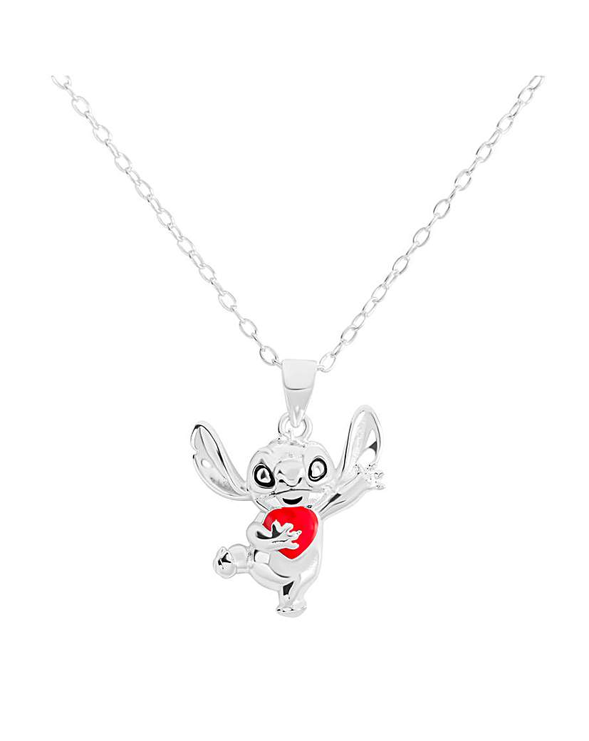 New In - Stitch Enamel Heart Necklace
