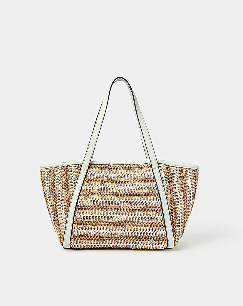 New In - Accessorize Mixed Weave Shoulder Bag