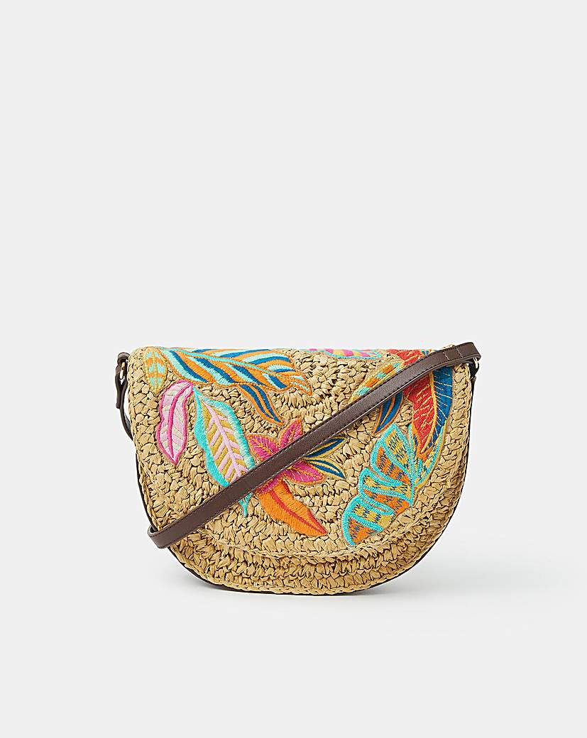New In - Accessorize Raffia Crossbody Bag