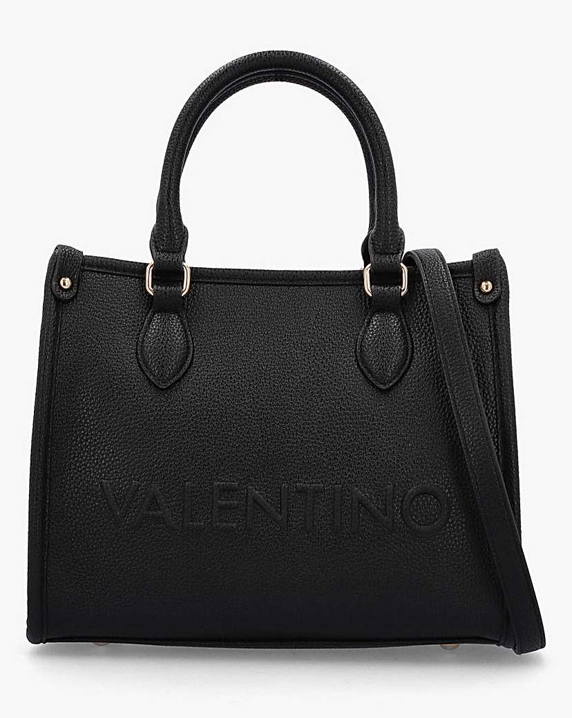 New In - Valentino Bags Rised Black Shopper Bag