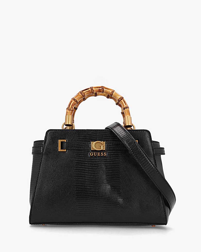 New In - Guess Sibel Bamboo Top Handle Satchel