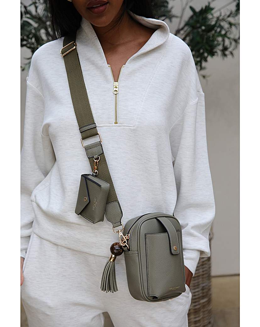 New In - Luella Grey Elise Sage Camera Crossbody