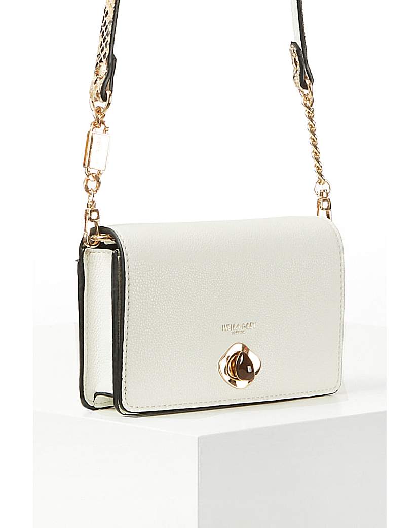 New In - Luella Grey Eloise White Phone Bag