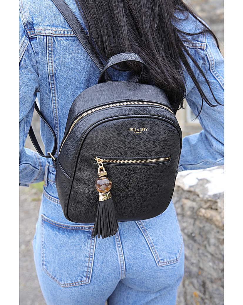 New In - Luella Grey Abigale Black Backpack