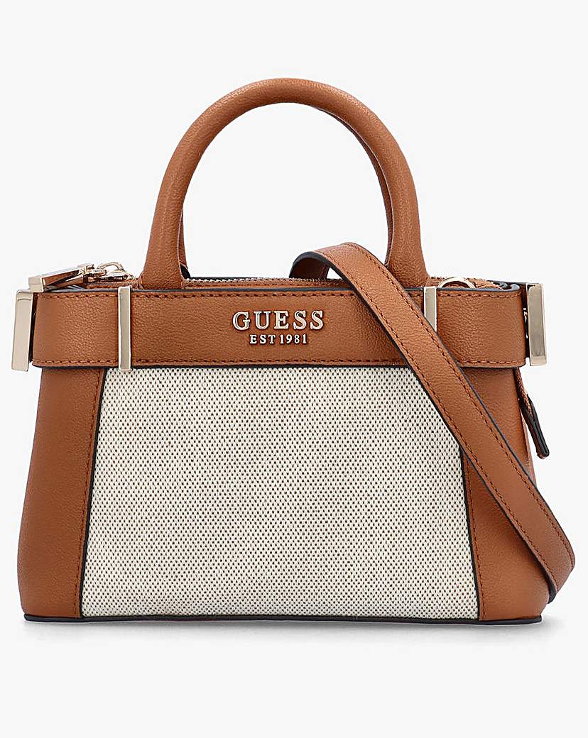 New In - Guess Anadela Mini Cognac Satchel Bag