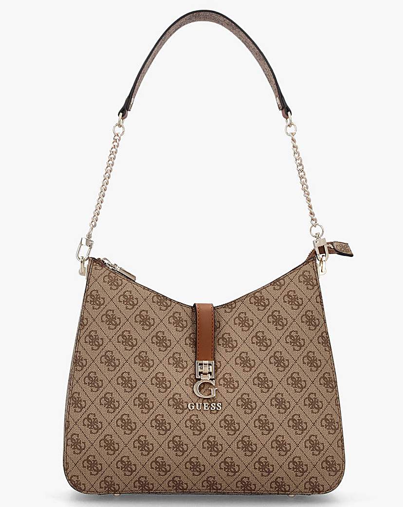 New In - Guess Zamira Latte Logo Hobo Shoulder