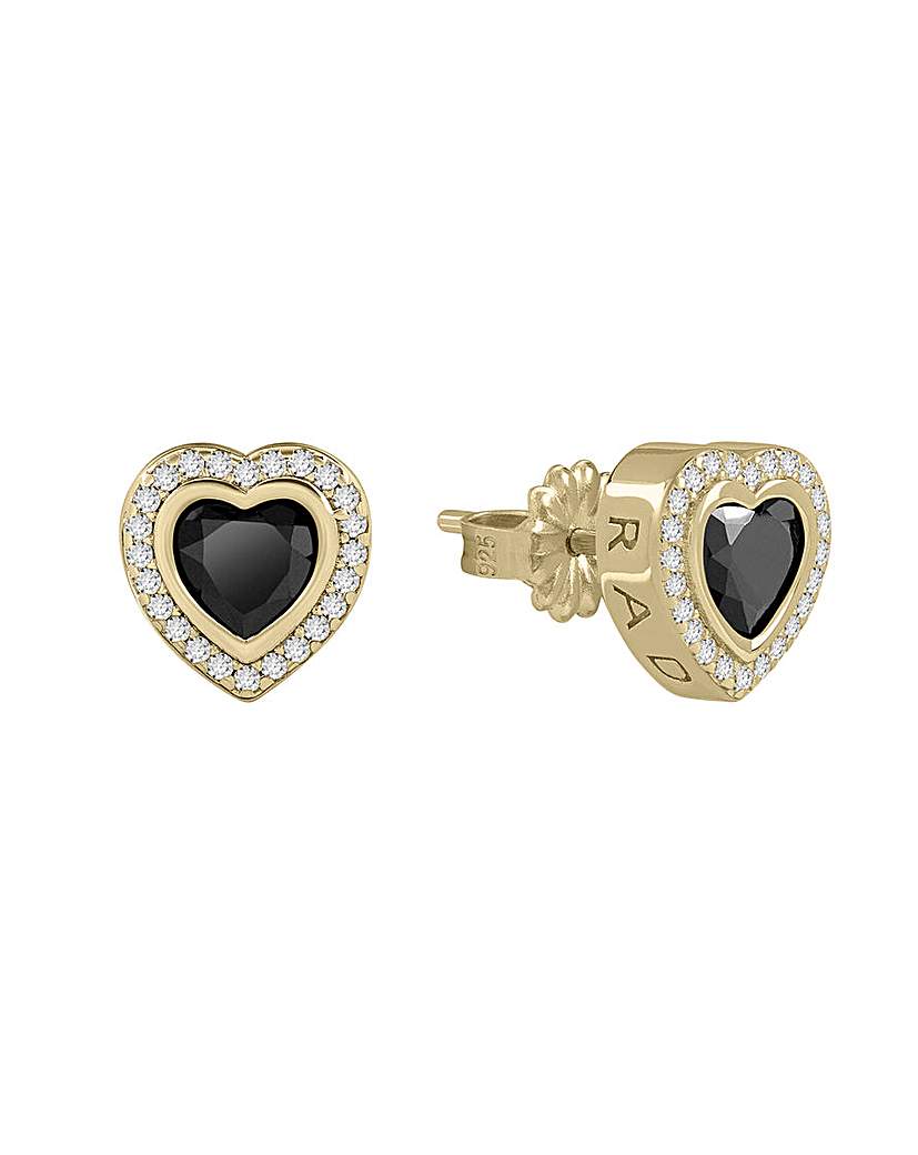 New In - Radley Black Heart Earrings
