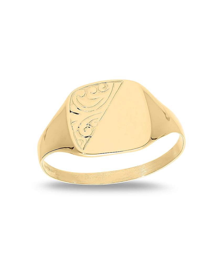 New In - 9ct Gold Mens Signet Ring