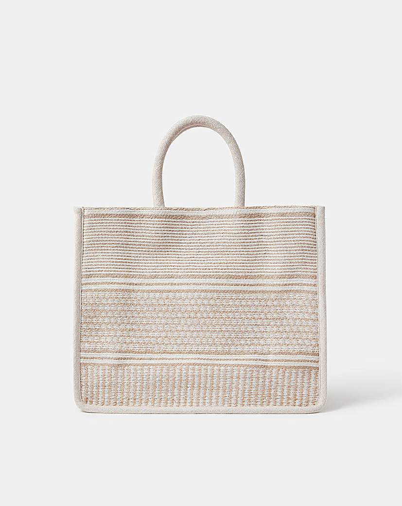 New In - Woven Book Tote Bag