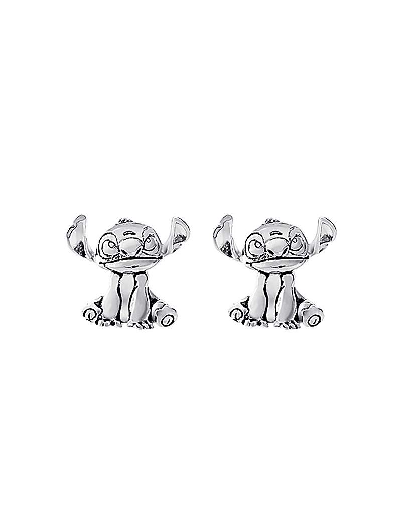 New In - Stitch Silver Stud Earrings