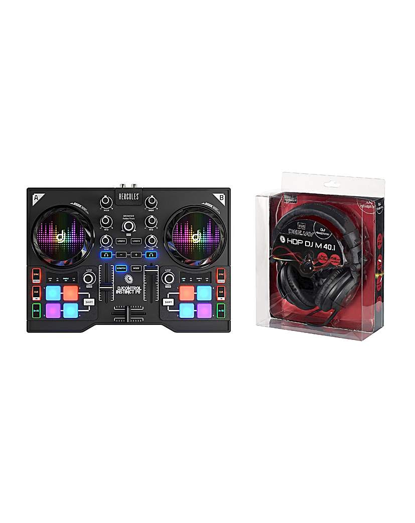 Hercules DJ Instinct P8 Set + DJ Headset