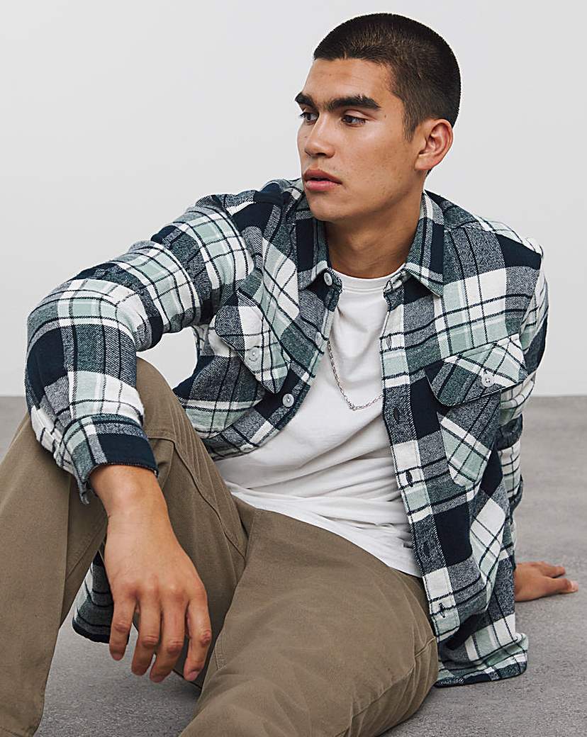 Brushed Flannel Check Shirt