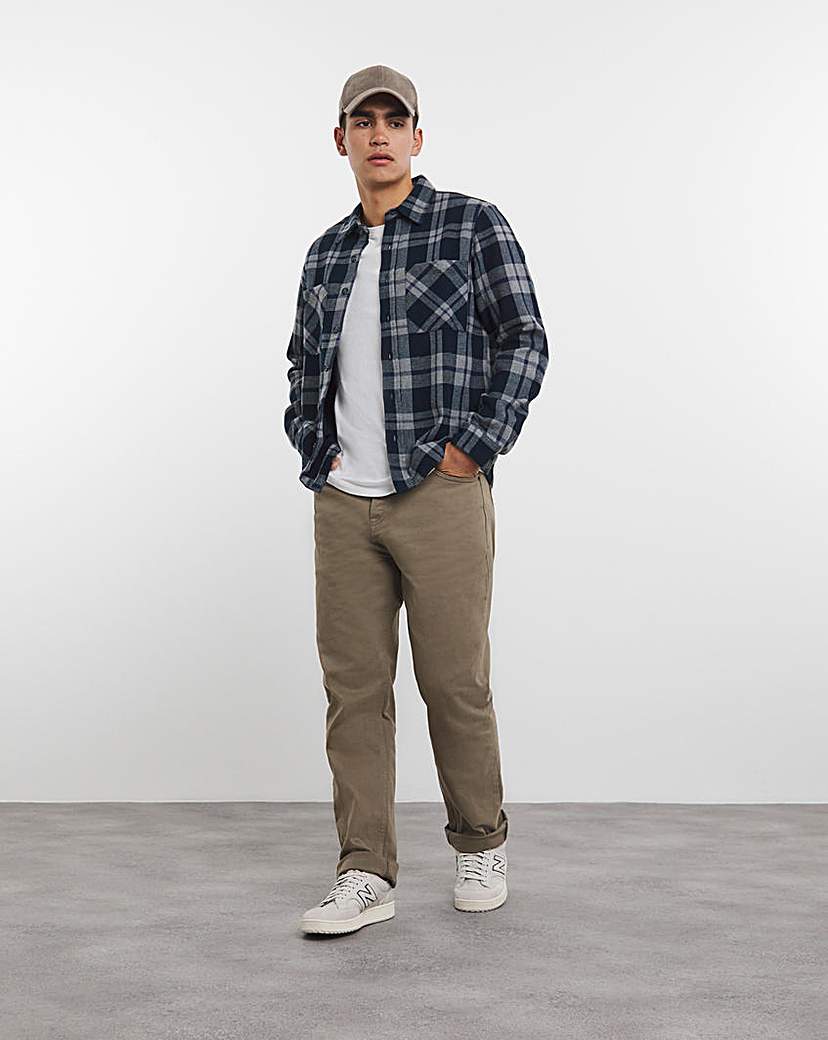 Flannel Check Overshirt
