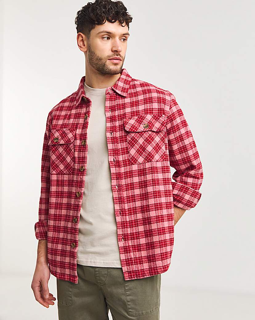 Heavy Flannel Check Overshirt