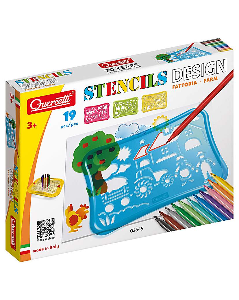 Quercetti Farm Stencils 19 Pcs