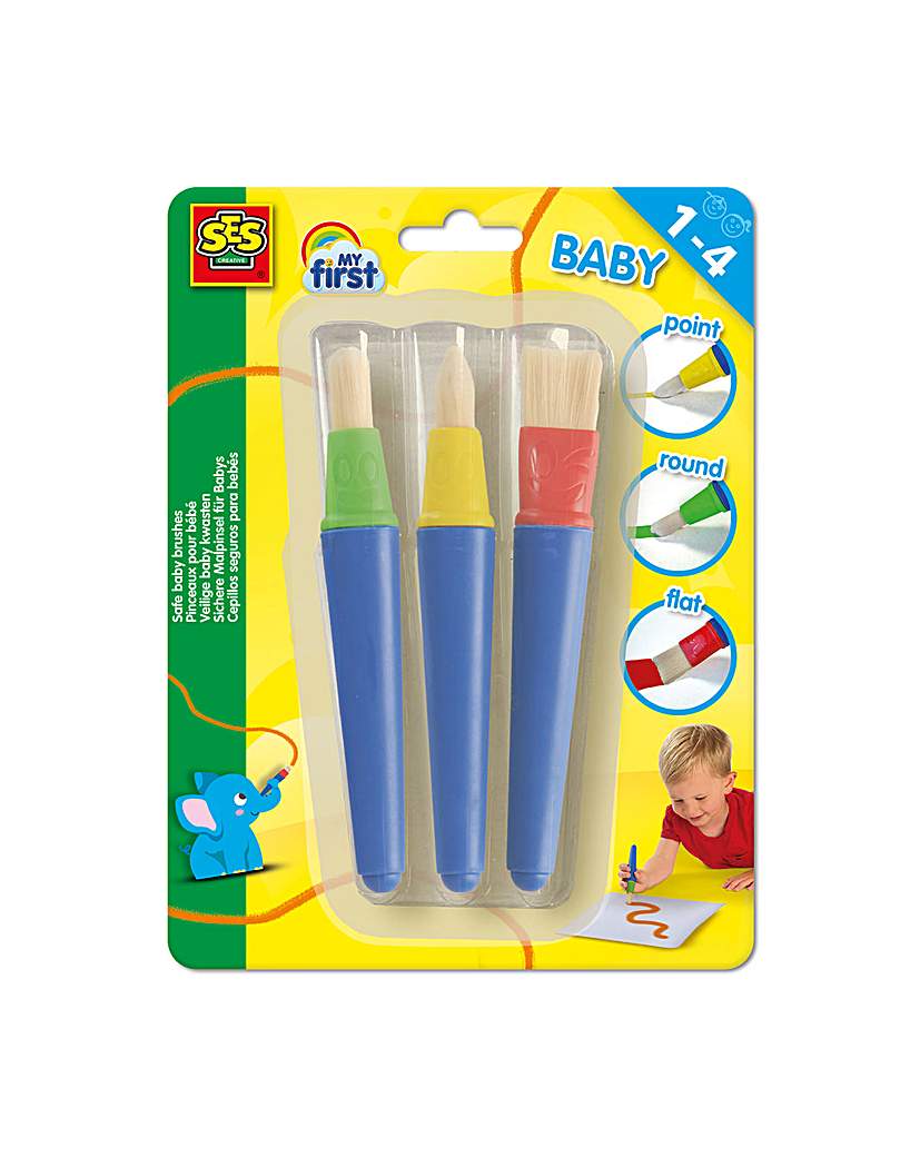 SES My First Safe Baby Brushes 3P