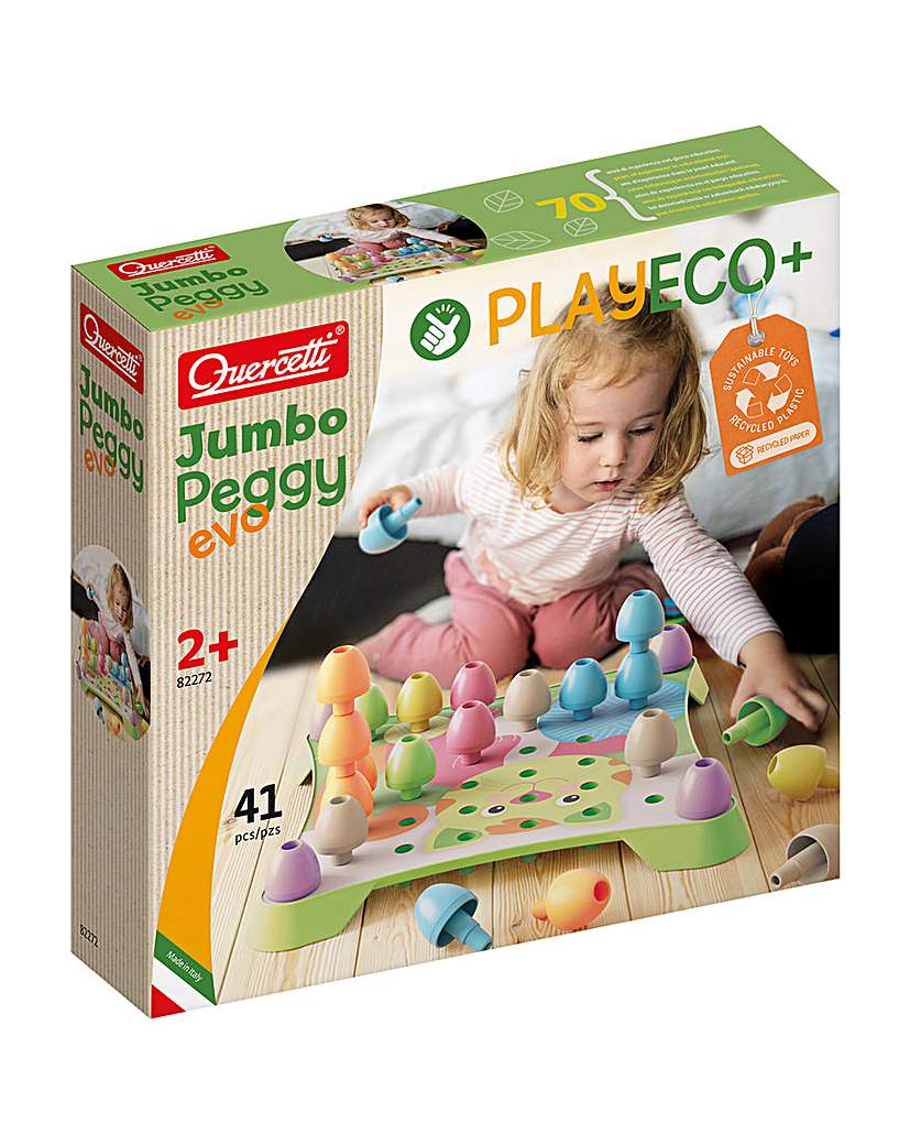 Quercetti Eco+ Jumbo Peggy 41 Pcs