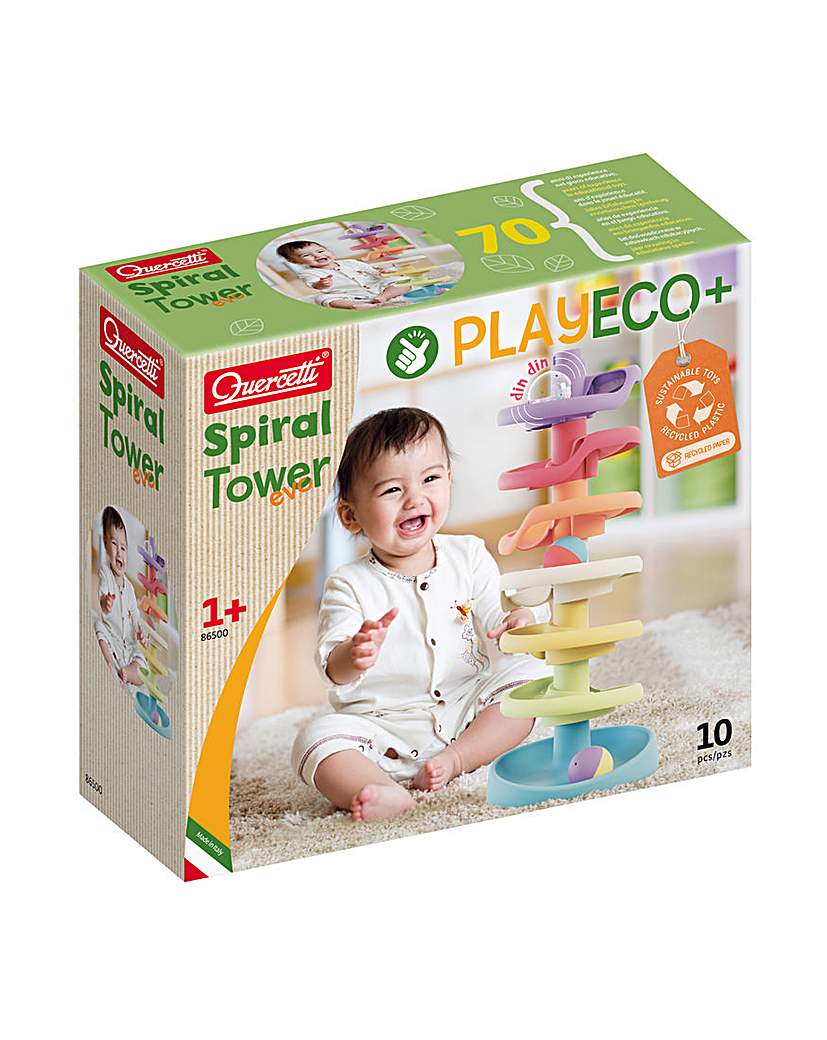 Quercetti Eco+ Spiral Tower 10 Pcs