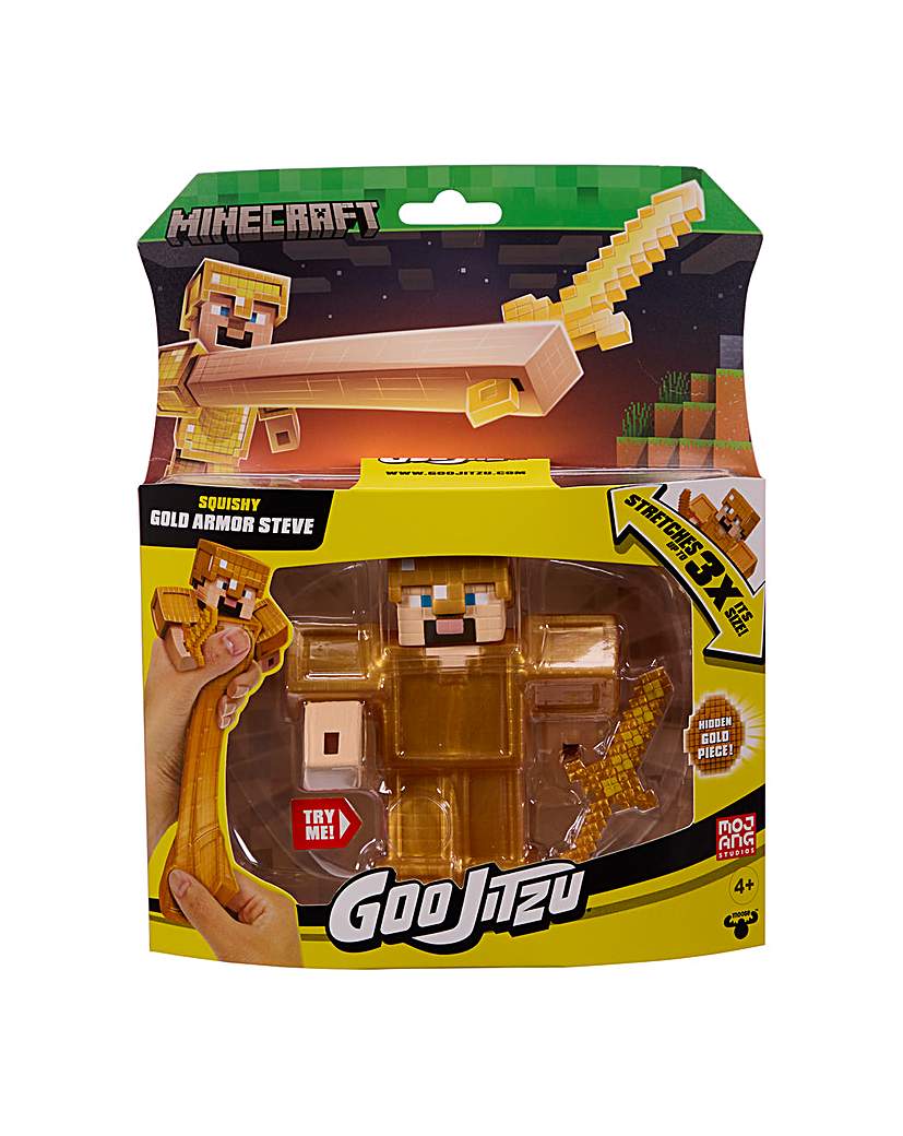 Goo Jit Zu Minecraft Gold Armour Steve