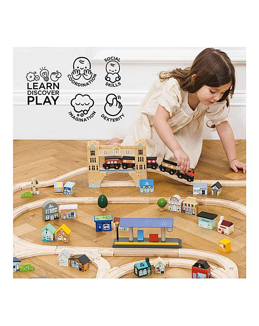 City Train Set 120pc