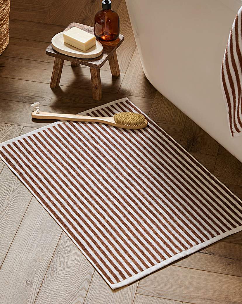 Yard Hebden Stripe Cotton Bathmat