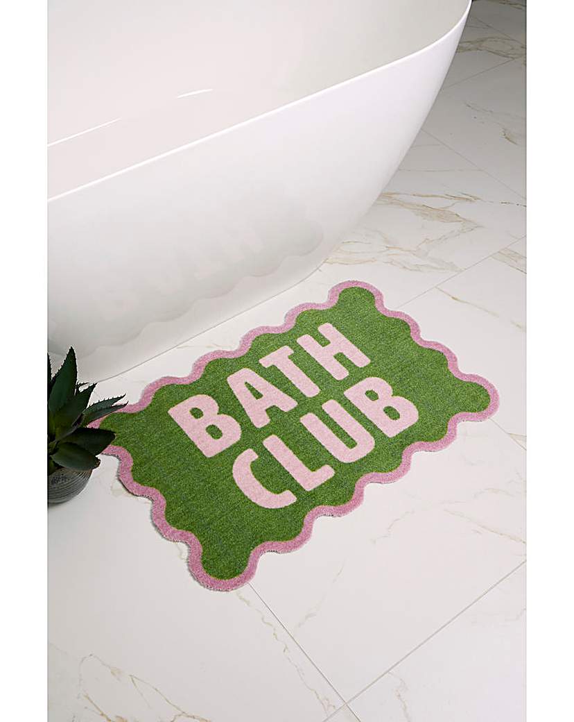 New In - My Mat Bath Club Printed Nylon Bathmat