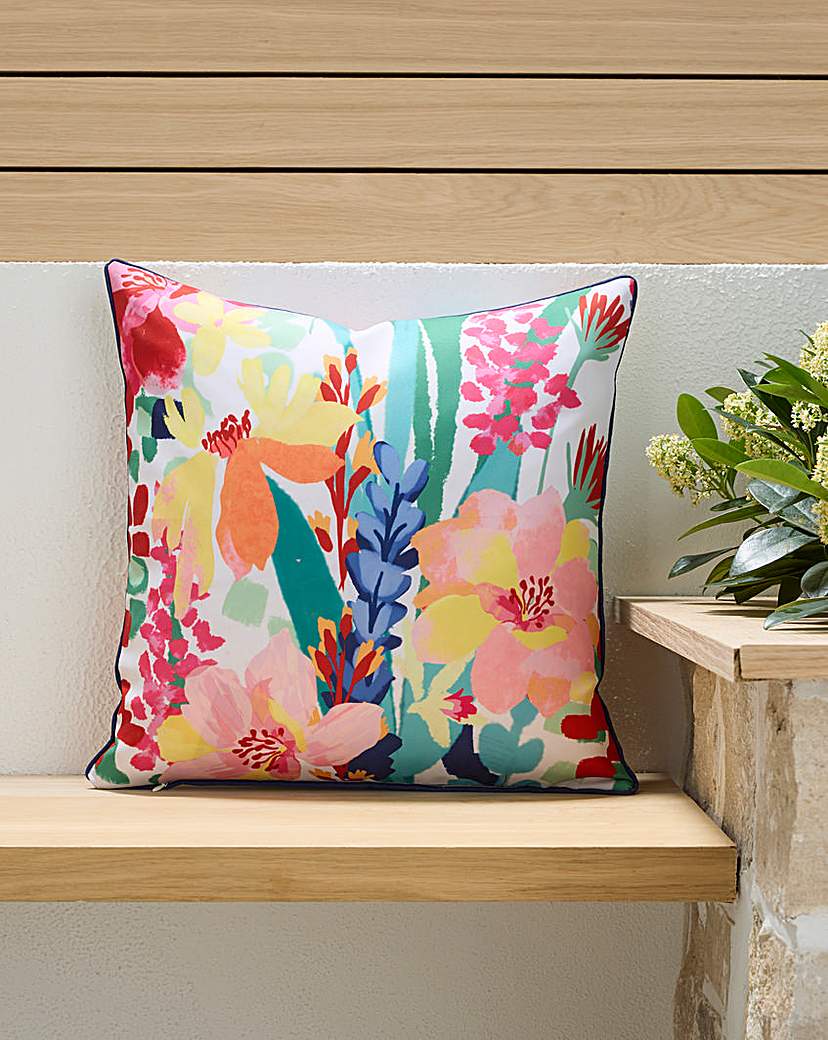 Keira Floral Outdoor Cushion Multi JD Williams
