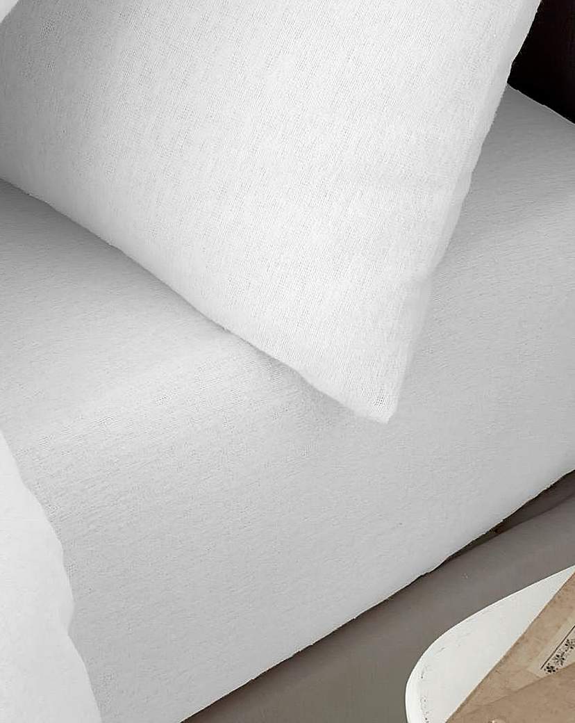 Catherine Lansfield Cotton Fitted Sheet White Catherine …