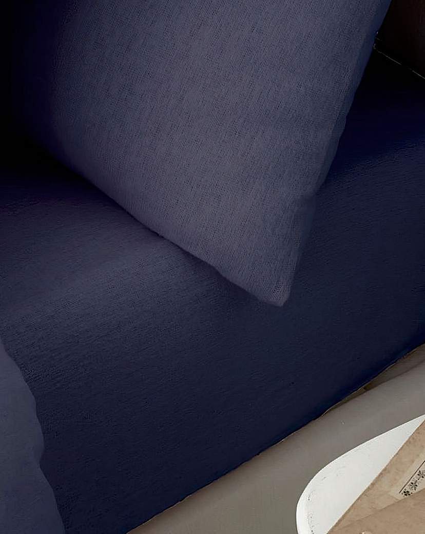 Catherine Lansfield Cotton Fitted Sheet Navy Catherine …