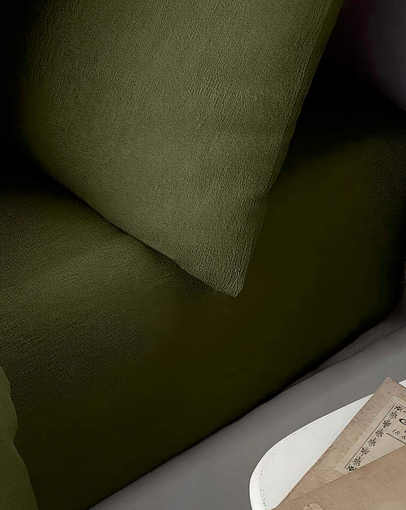 Catherine Lansfield Cotton Fitted Sheet Green Catherine …