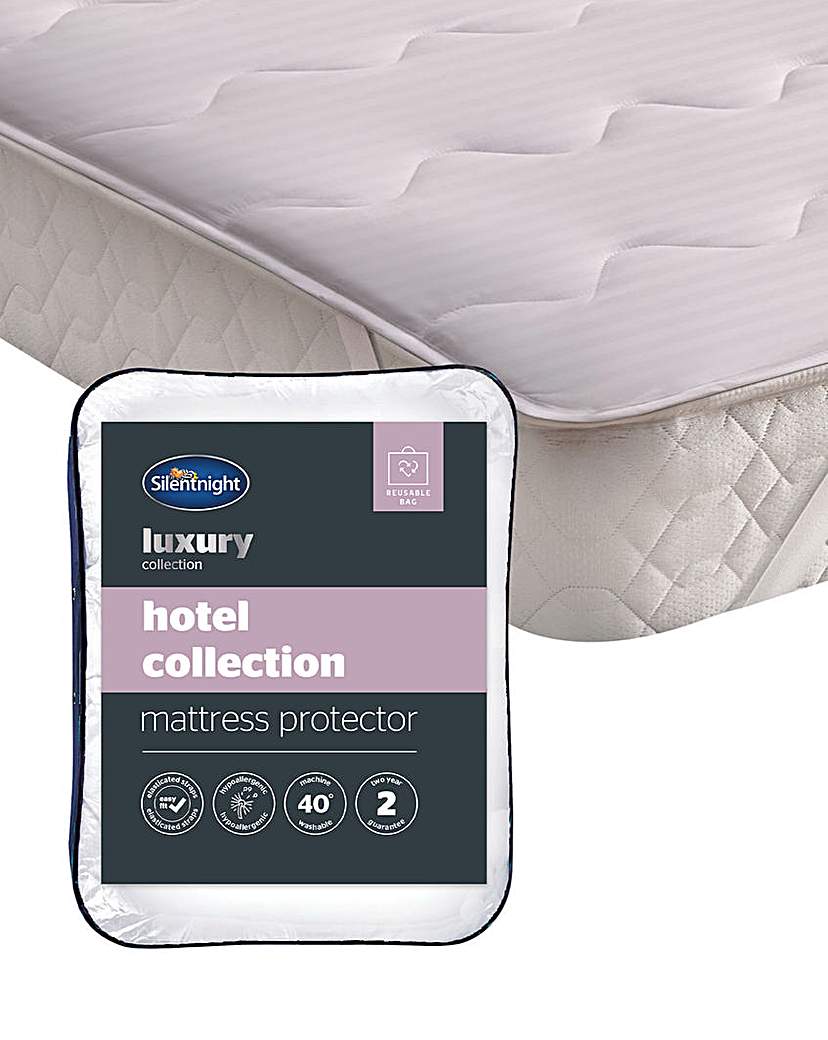 Silentnight Hotel Mattress Protector White Silentnight Size …