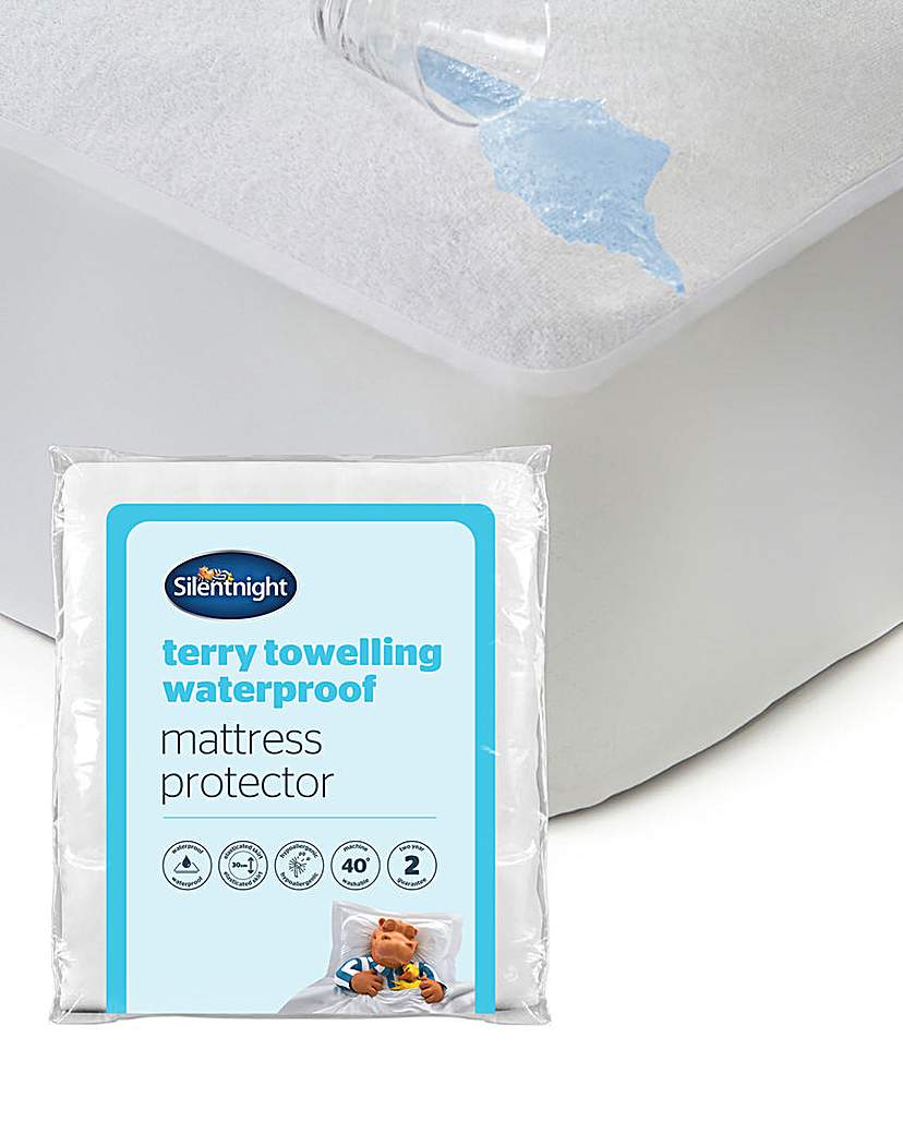 Silentnight Towelling Mattress Protector White Silentnight Size …