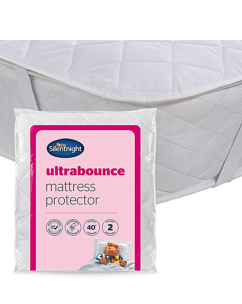 Silentnight Mattress Protector White Silentnight Size SINGLE