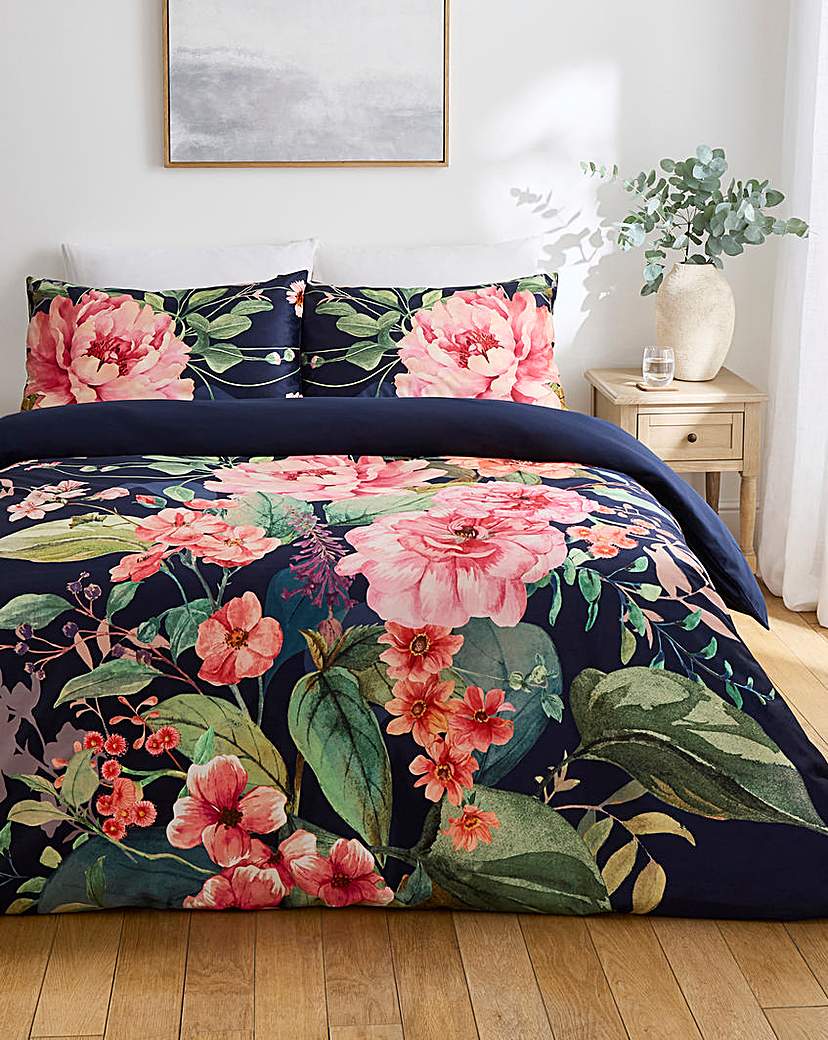 Floral Bouquet Velvet Duvet Cover Set