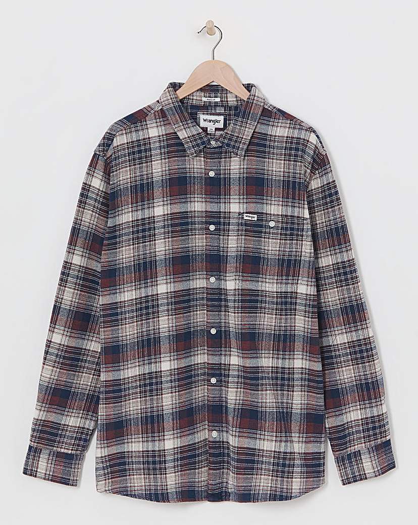 Wrangler Brushed Check Pocket Shirt