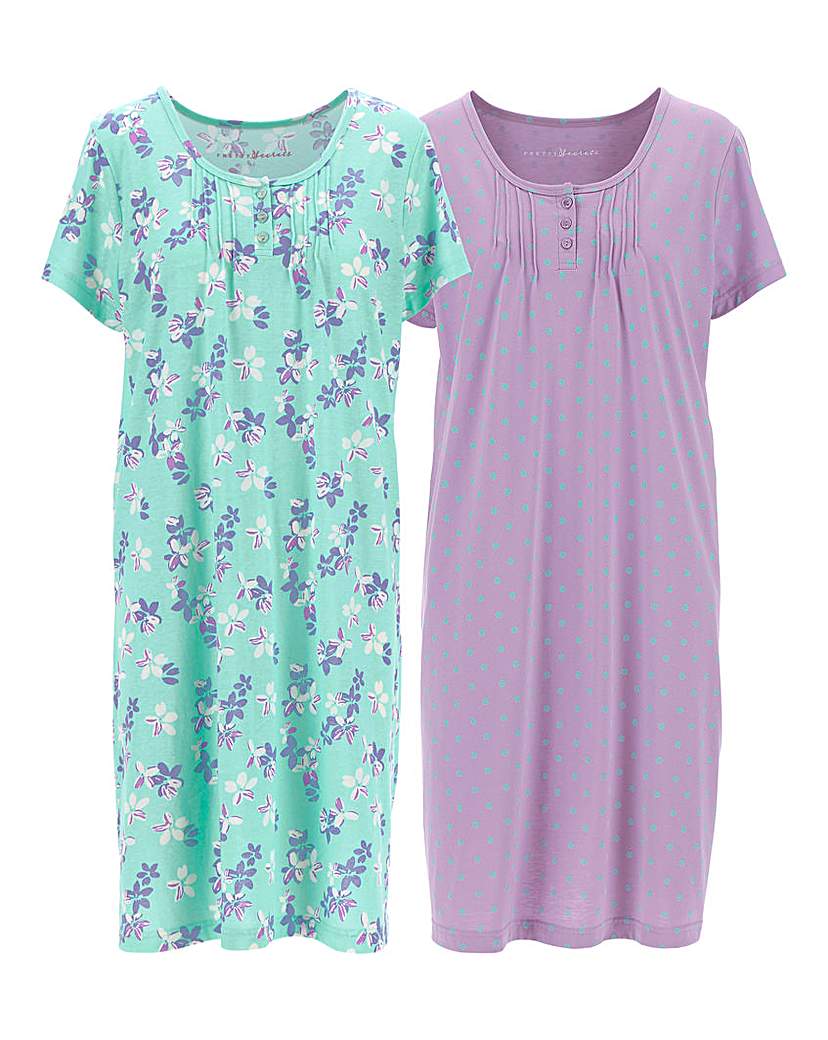 Image of Pretty Secrets 2 Pack Nighties 38in