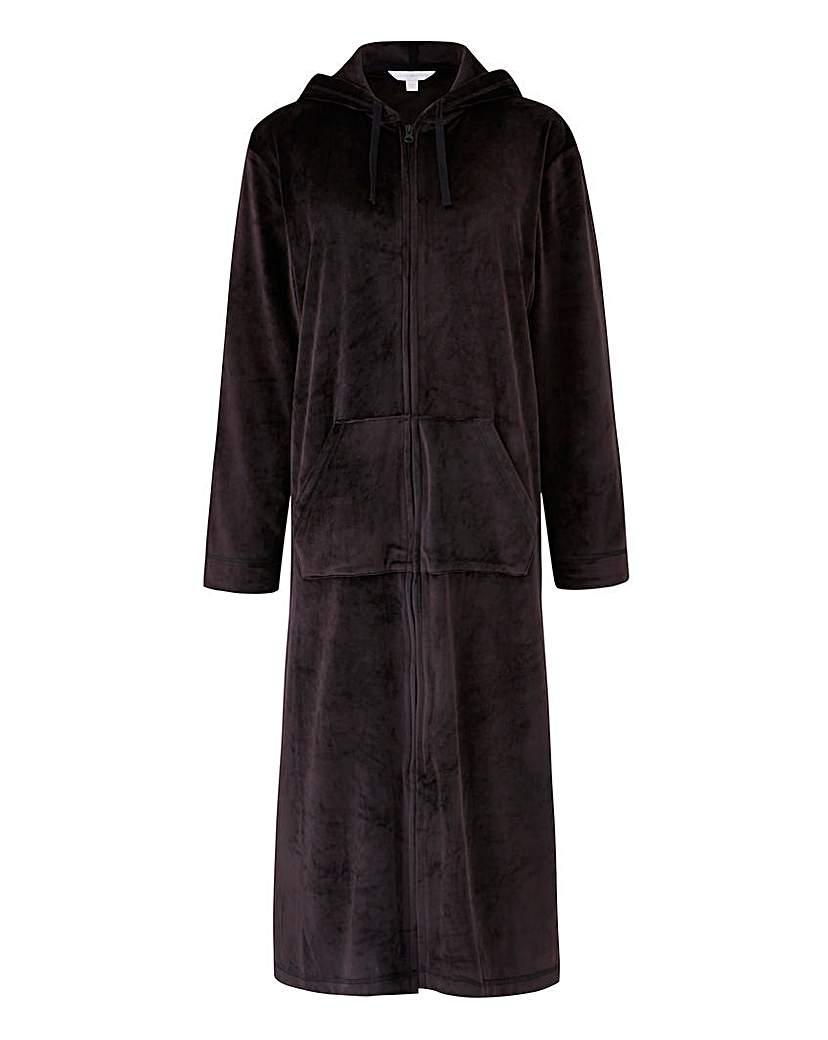 Image of Pretty Secrets Velour Zip Gown