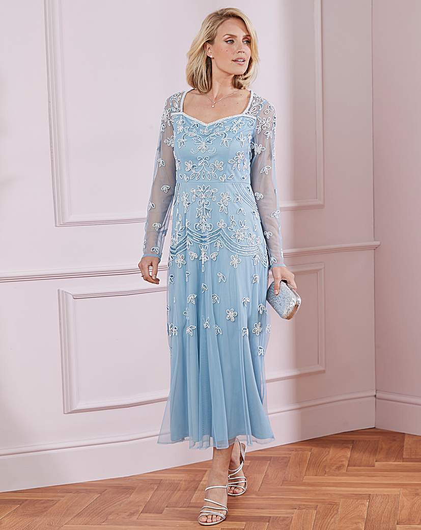 Downton Abbey Inspired Dresses Nightingales Beaded Dress £140.00 AT vintagedancer.com